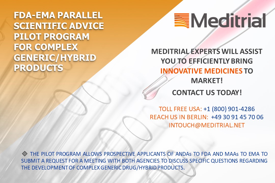 FDA EMA parallel scientific advice pilot program